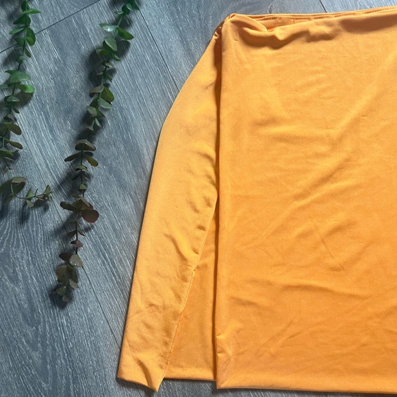 Sabora Sexy Bandeau Spaghetti Strap Cut-Out Mini Dress with Hip High Slit Size L - Picture 3 of 7